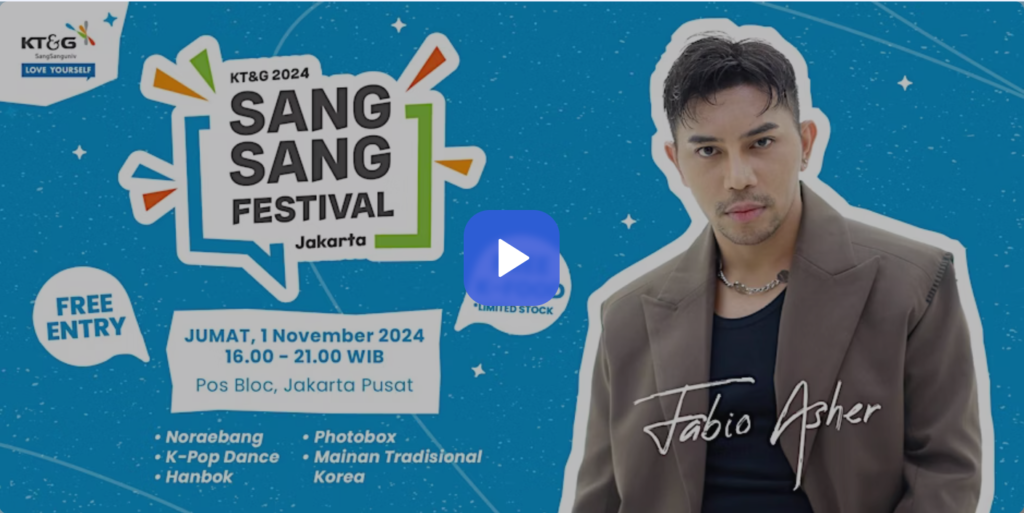 KT&G SangSang Festival Jakarta 2024 event