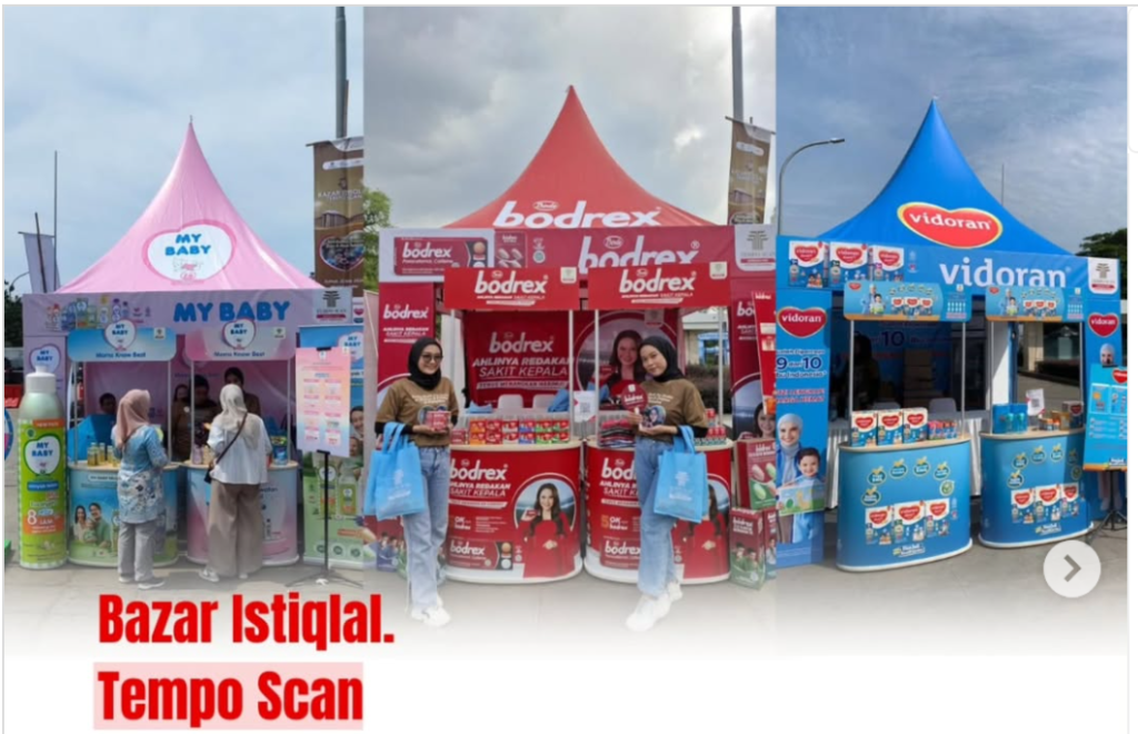 booth stand bazar istiqlal tempo scan