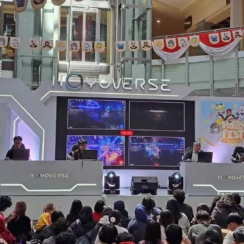 Sakata Global Indonesia menangani HoYo FEST 2023 dengan layanan Booth Production, Stage Production, Show Management, Mascot Doll, OOH Placement, dan Man Power profesional.