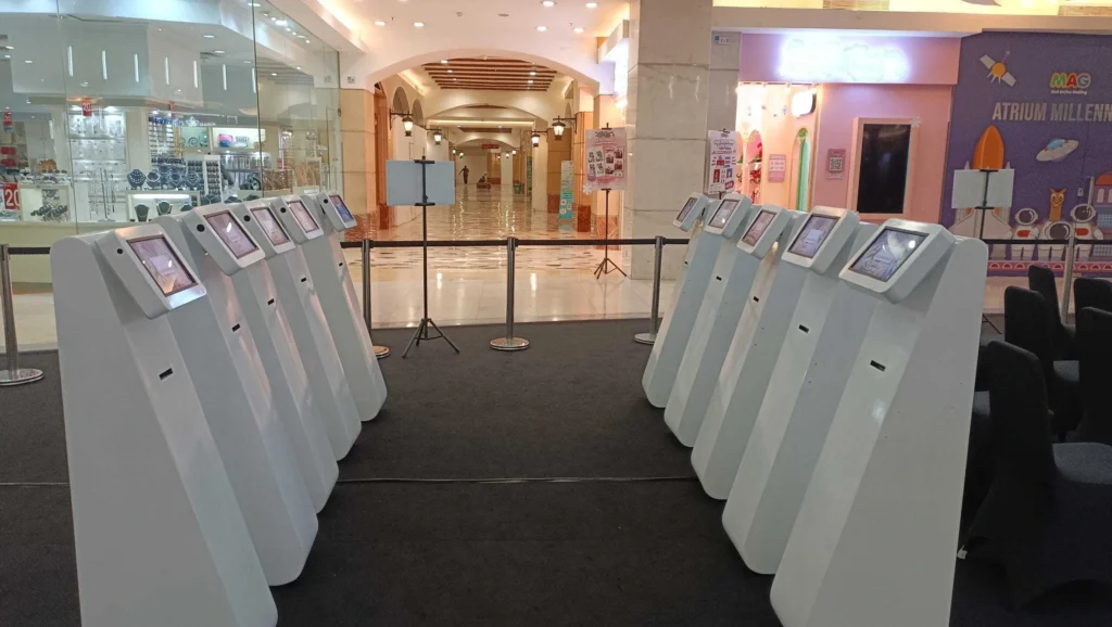 Exhibition stand contractor Jakarta untuk desain dan pembangunan stand pameran premium.